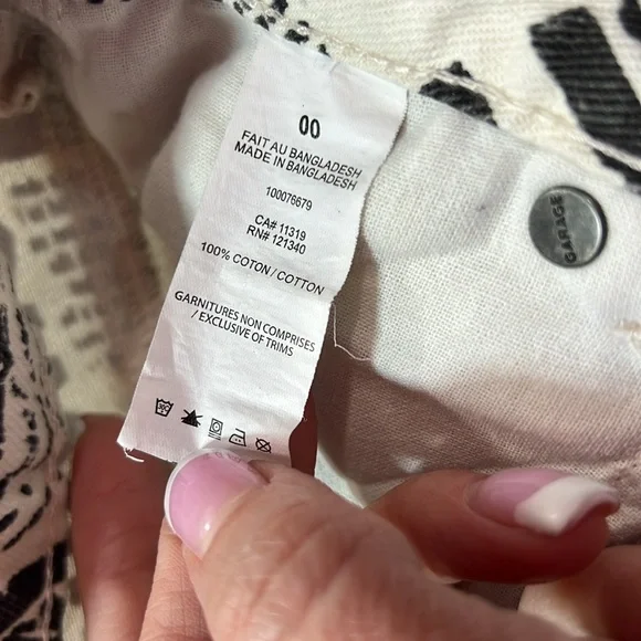 Garage denim low rise newspaper flares size 00 - Picture 5 of 10